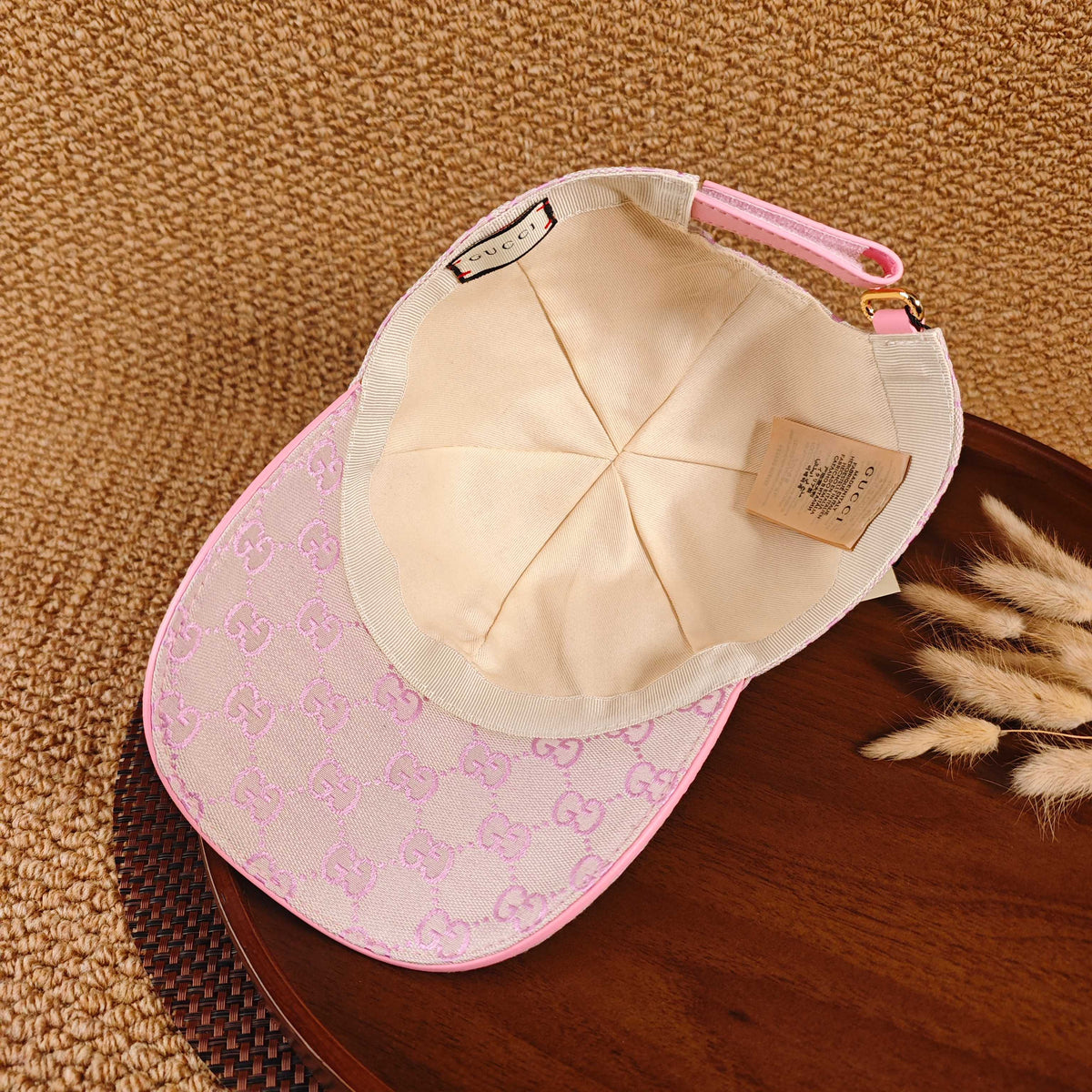 Gucci Pink & Purple Hardware Baseball Cap